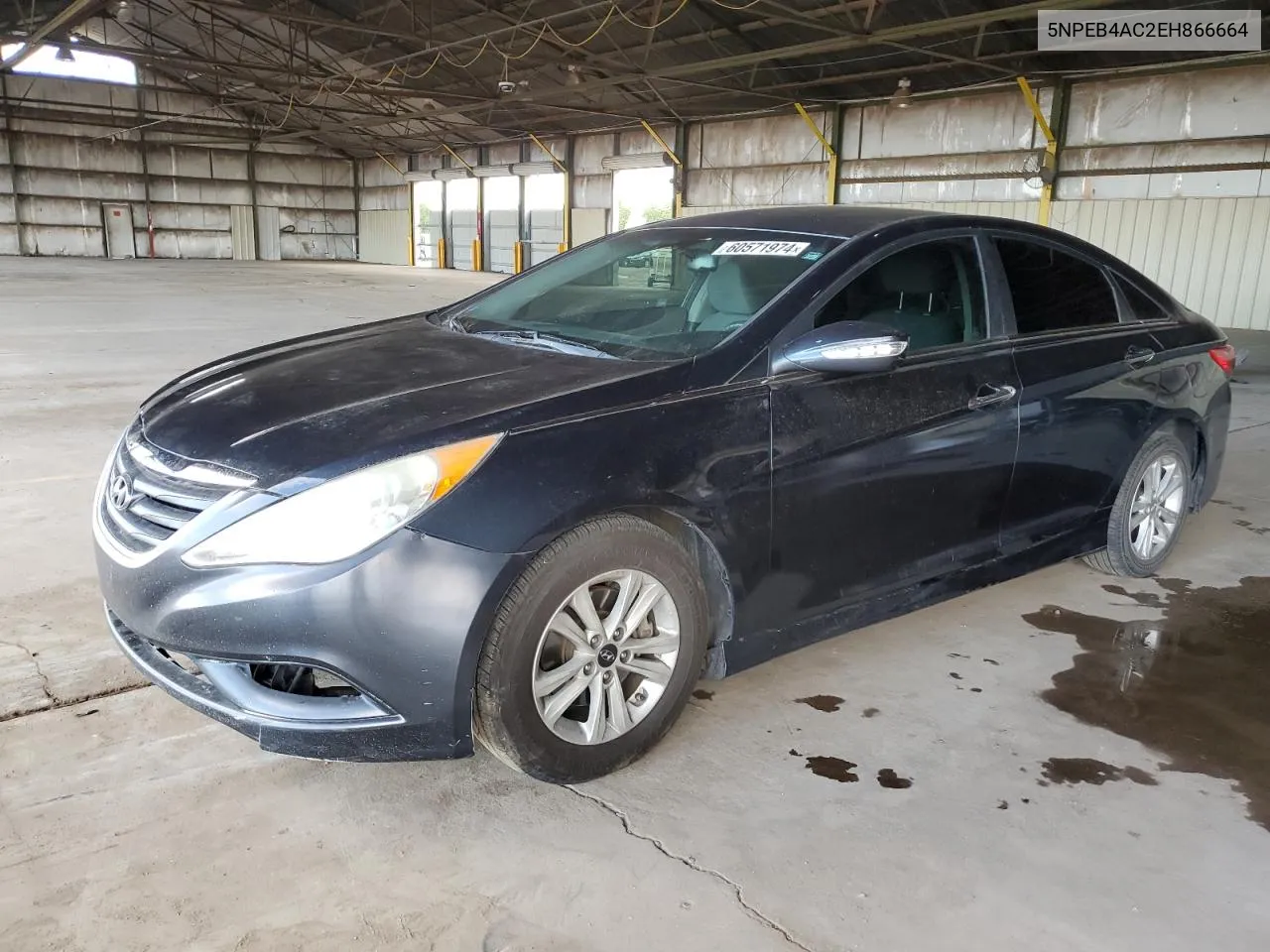 2014 Hyundai Sonata Gls VIN: 5NPEB4AC2EH866664 Lot: 60571974