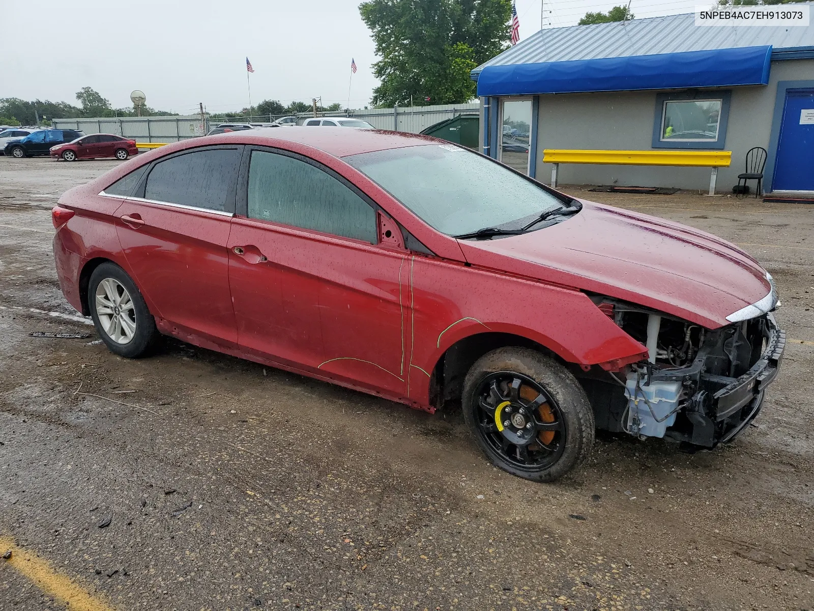 2014 Hyundai Sonata Gls VIN: 5NPEB4AC7EH913073 Lot: 61383314