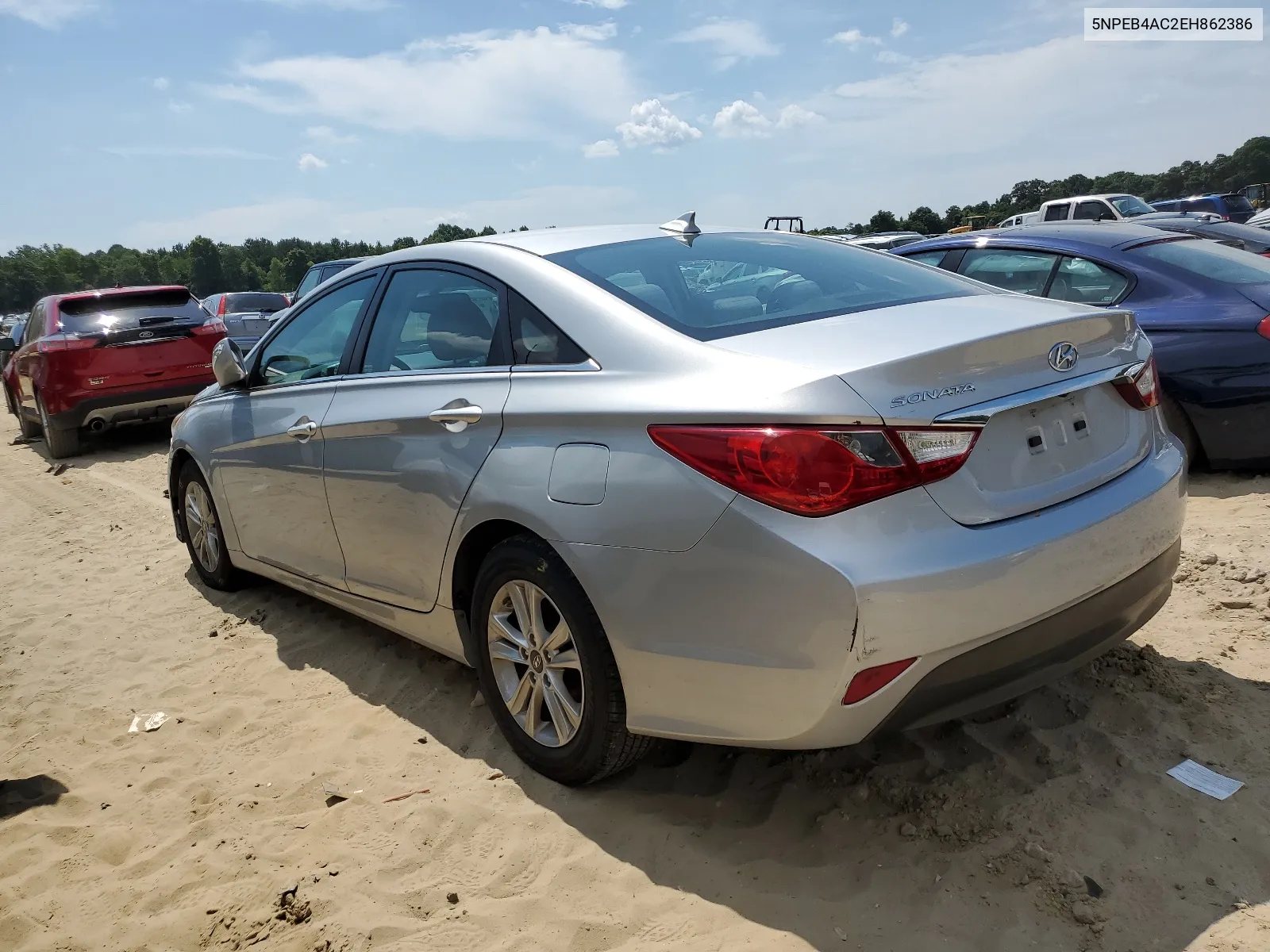 2014 Hyundai Sonata Gls VIN: 5NPEB4AC2EH862386 Lot: 61817124