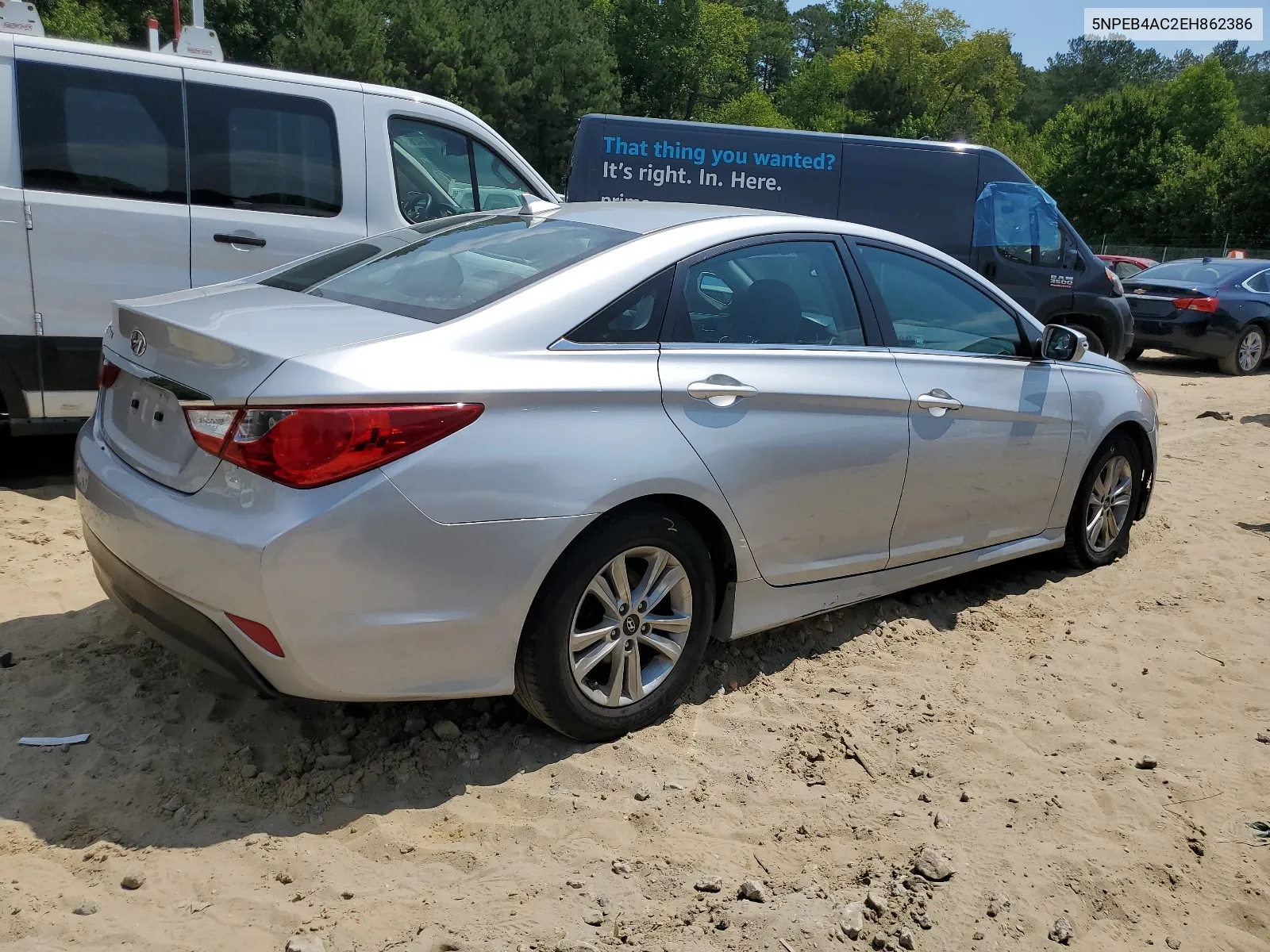 2014 Hyundai Sonata Gls VIN: 5NPEB4AC2EH862386 Lot: 61817124