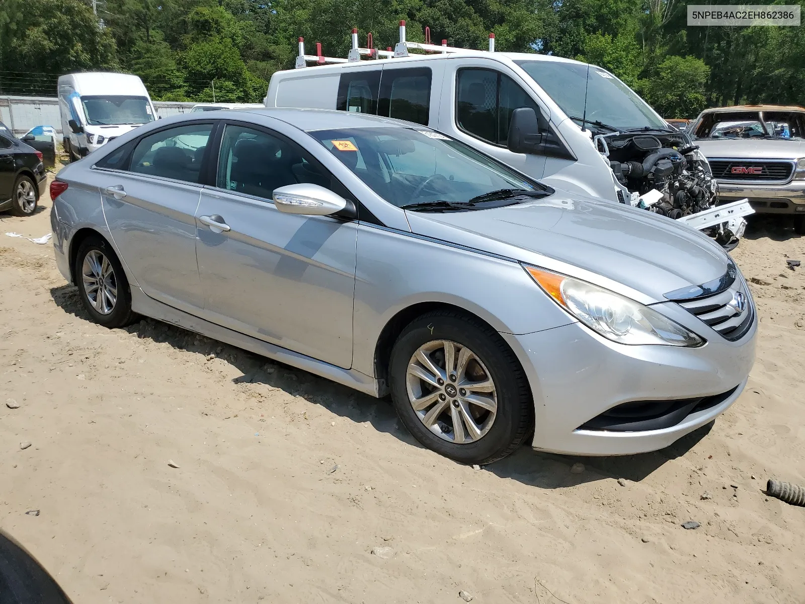 2014 Hyundai Sonata Gls VIN: 5NPEB4AC2EH862386 Lot: 61817124