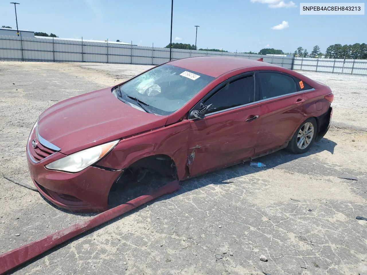 2014 Hyundai Sonata Gls VIN: 5NPEB4AC8EH843213 Lot: 61984784