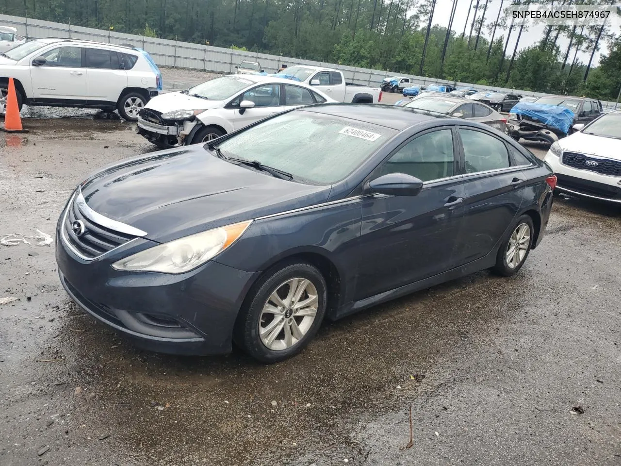 2014 Hyundai Sonata Gls VIN: 5NPEB4AC5EH874967 Lot: 62400464