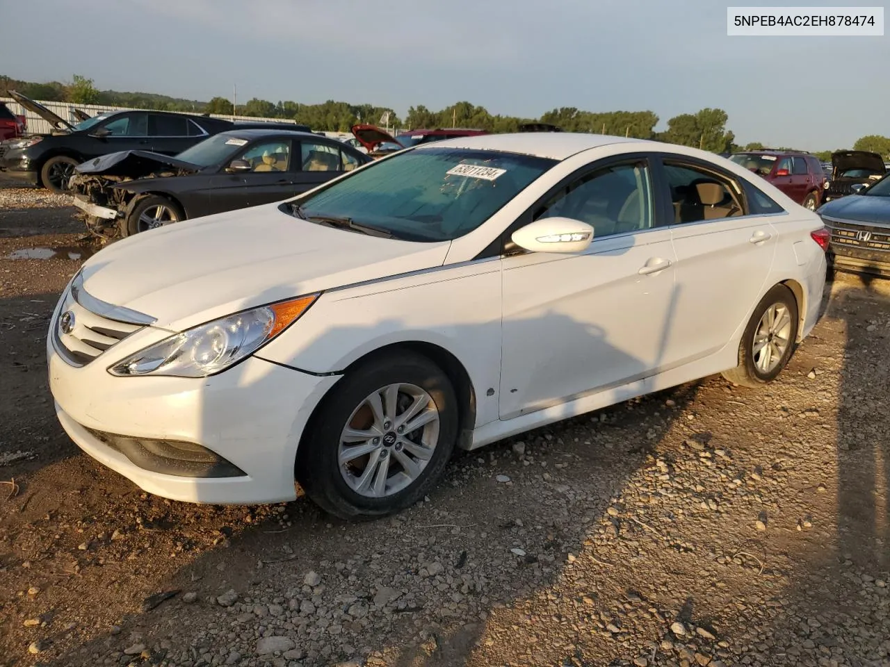 2014 Hyundai Sonata Gls VIN: 5NPEB4AC2EH878474 Lot: 63011234