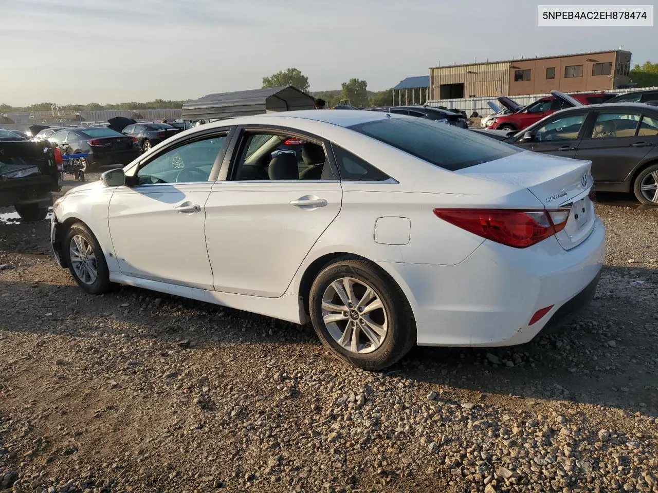 2014 Hyundai Sonata Gls VIN: 5NPEB4AC2EH878474 Lot: 63011234