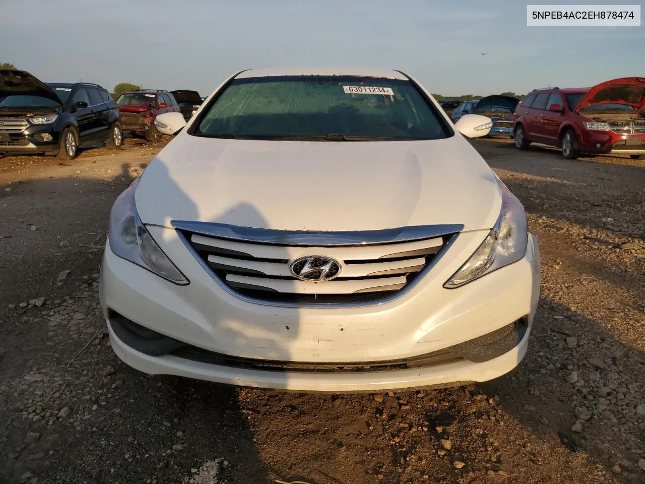 2014 Hyundai Sonata Gls VIN: 5NPEB4AC2EH878474 Lot: 63011234