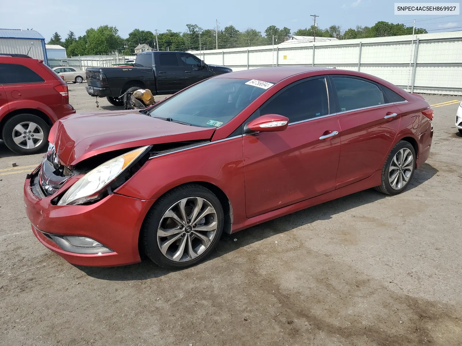 2014 Hyundai Sonata Se VIN: 5NPEC4AC5EH869927 Lot: 64756694