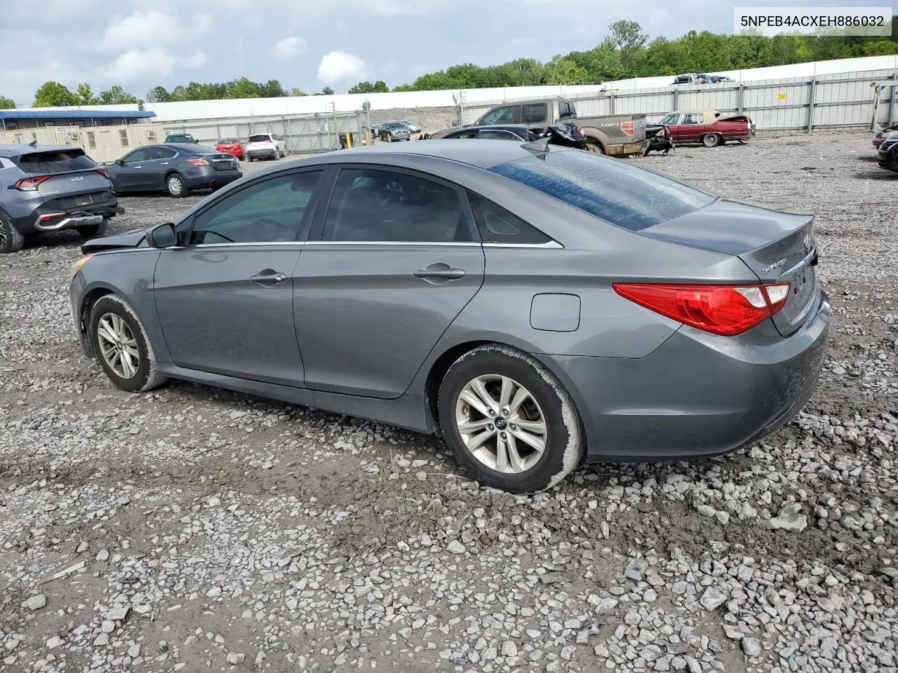 2014 Hyundai Sonata Gls VIN: 5NPEB4ACXEH886032 Lot: 64833034