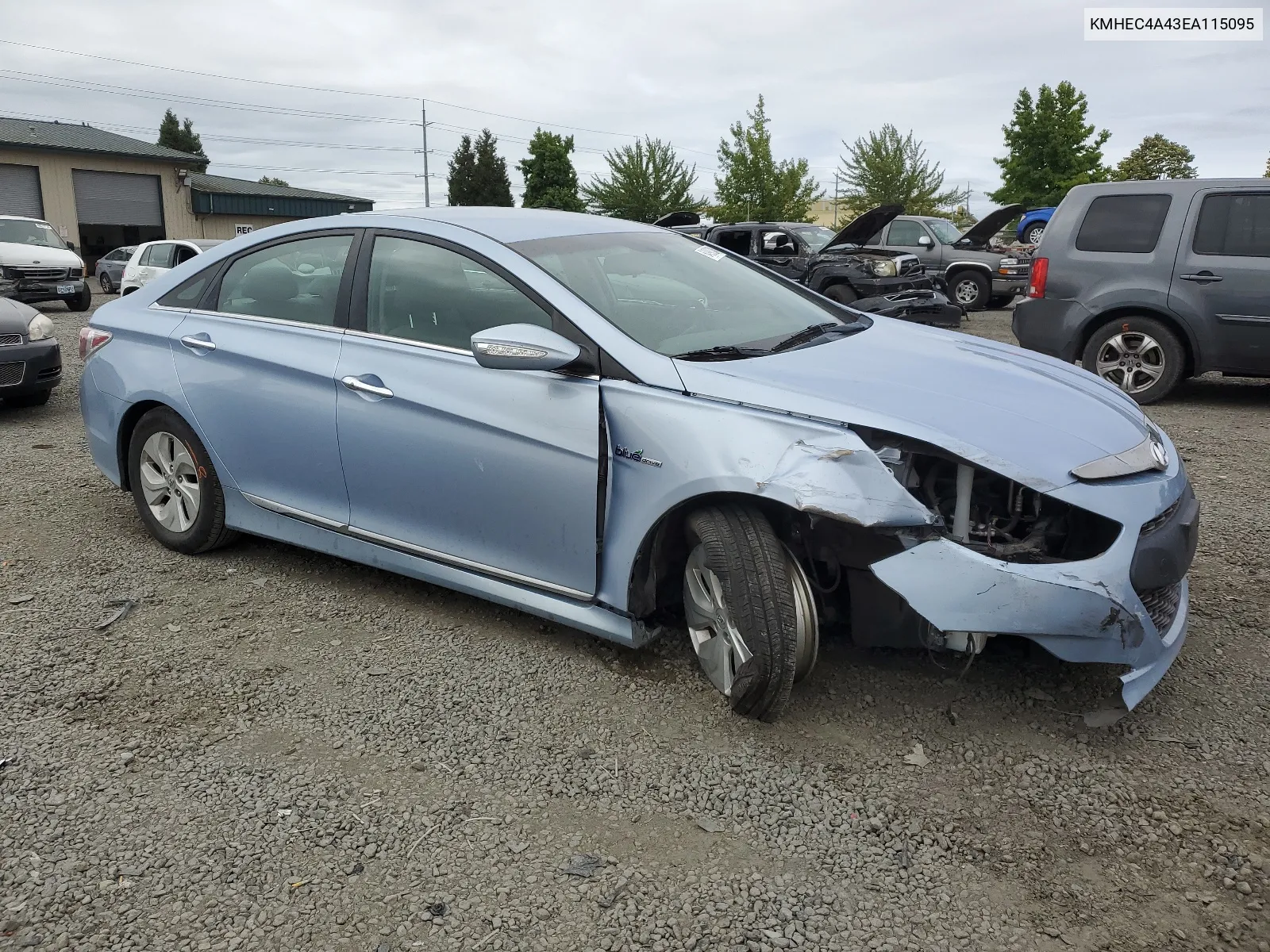 2014 Hyundai Sonata Hybrid VIN: KMHEC4A43EA115095 Lot: 64990324