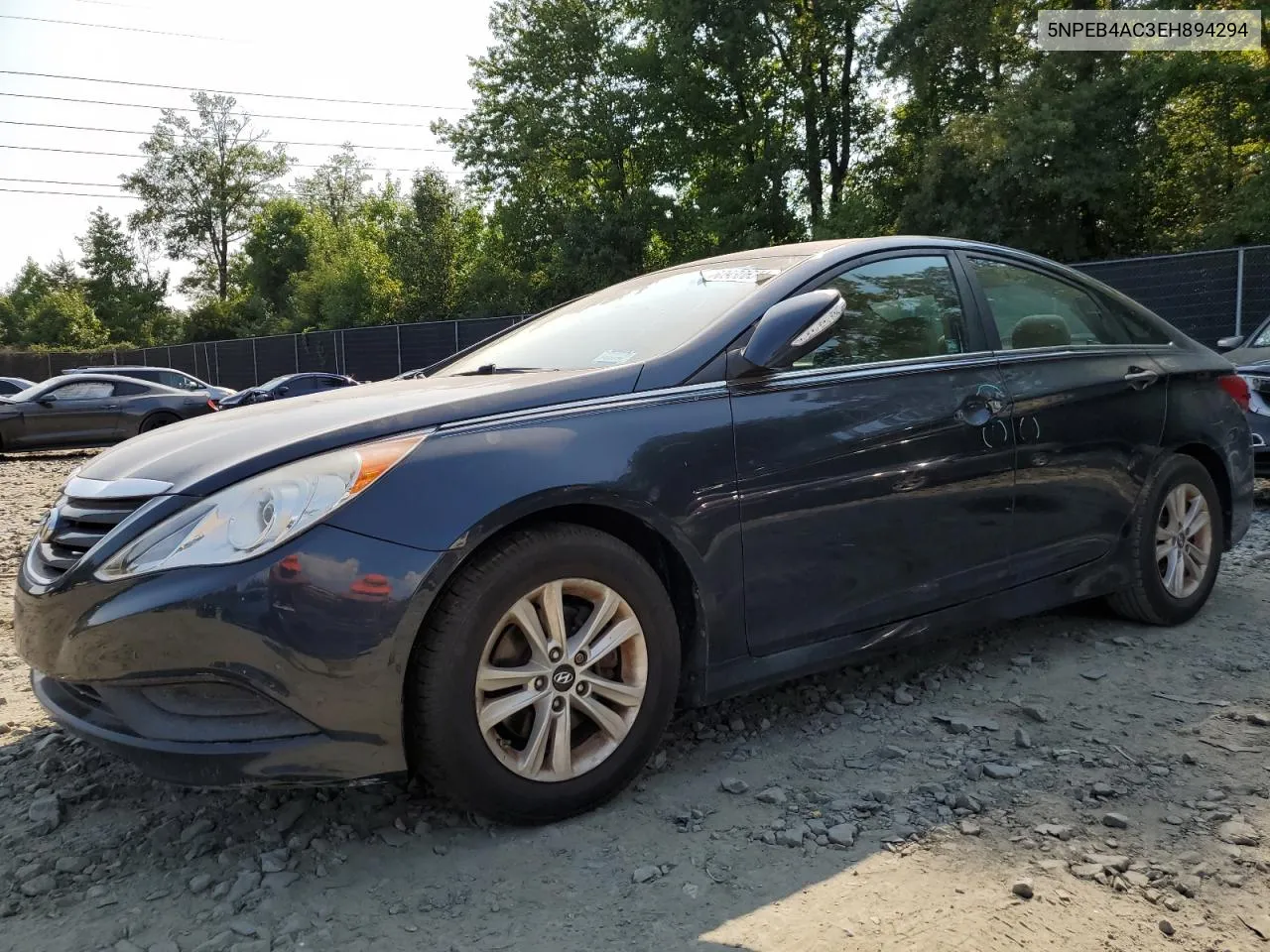 2014 Hyundai Sonata Gls VIN: 5NPEB4AC3EH894294 Lot: 65132984