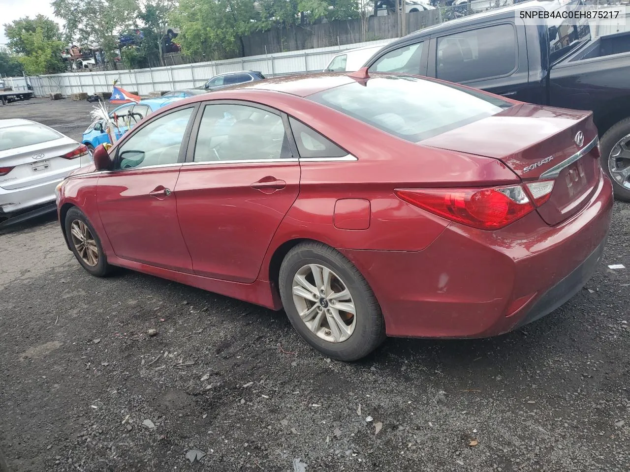 2014 Hyundai Sonata Gls VIN: 5NPEB4AC0EH875217 Lot: 66570314