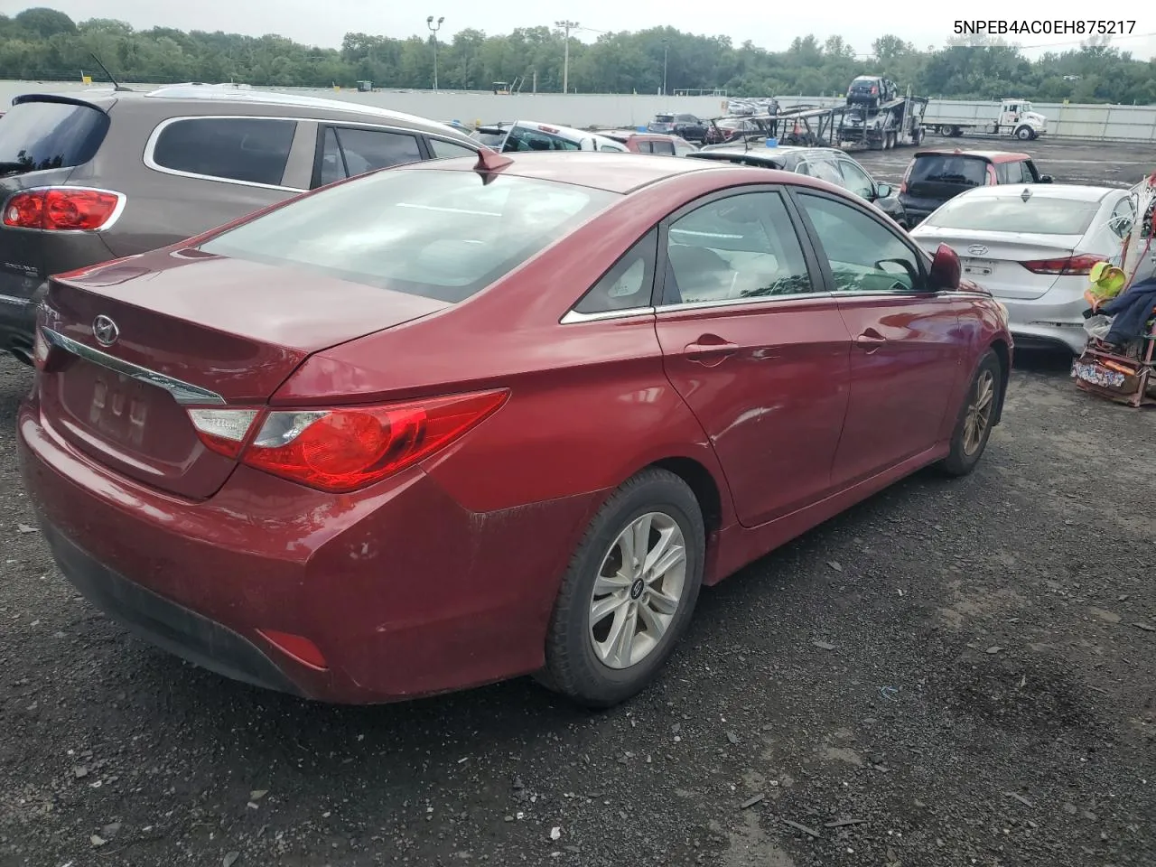 2014 Hyundai Sonata Gls VIN: 5NPEB4AC0EH875217 Lot: 66570314