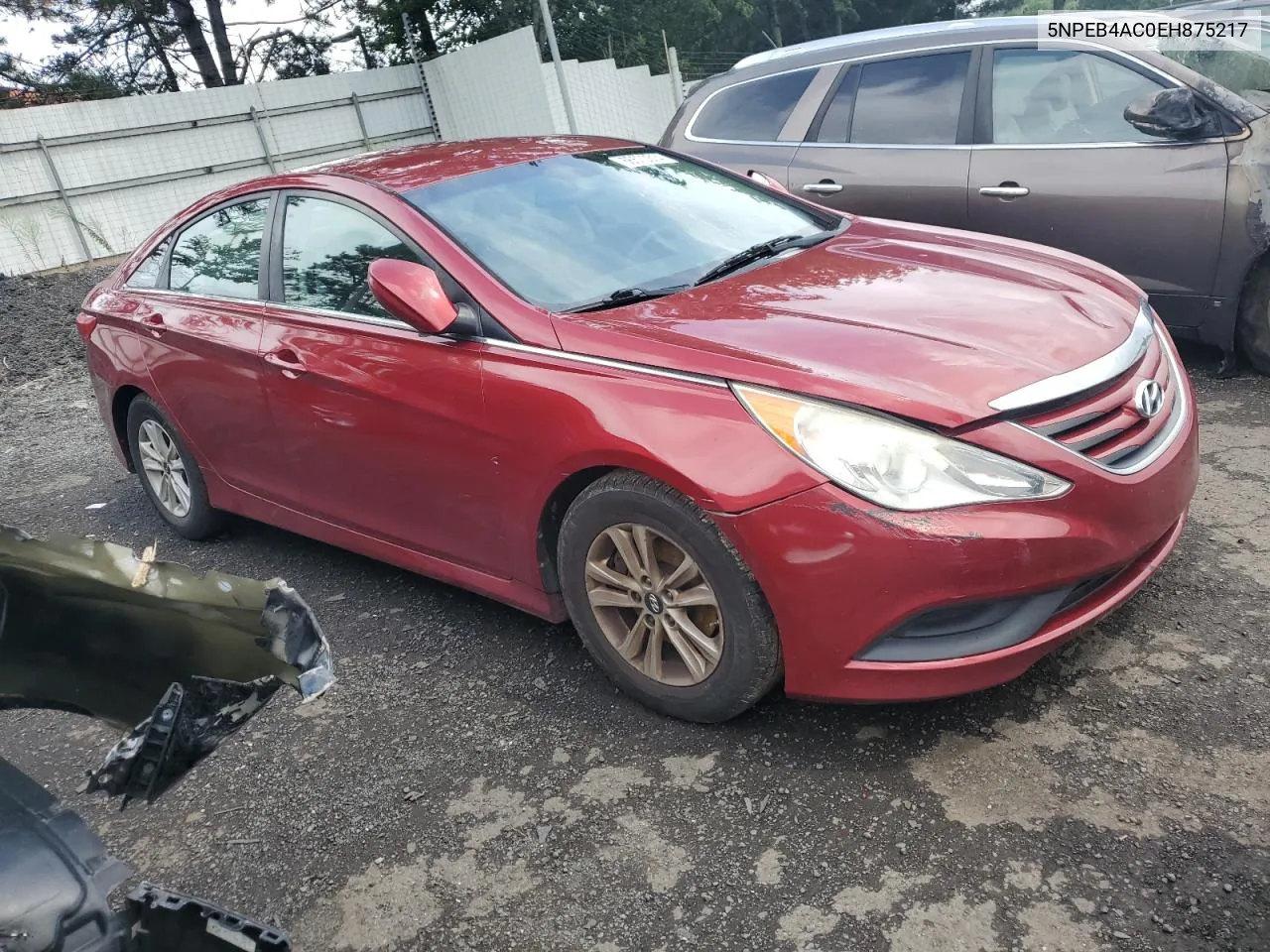 2014 Hyundai Sonata Gls VIN: 5NPEB4AC0EH875217 Lot: 66570314