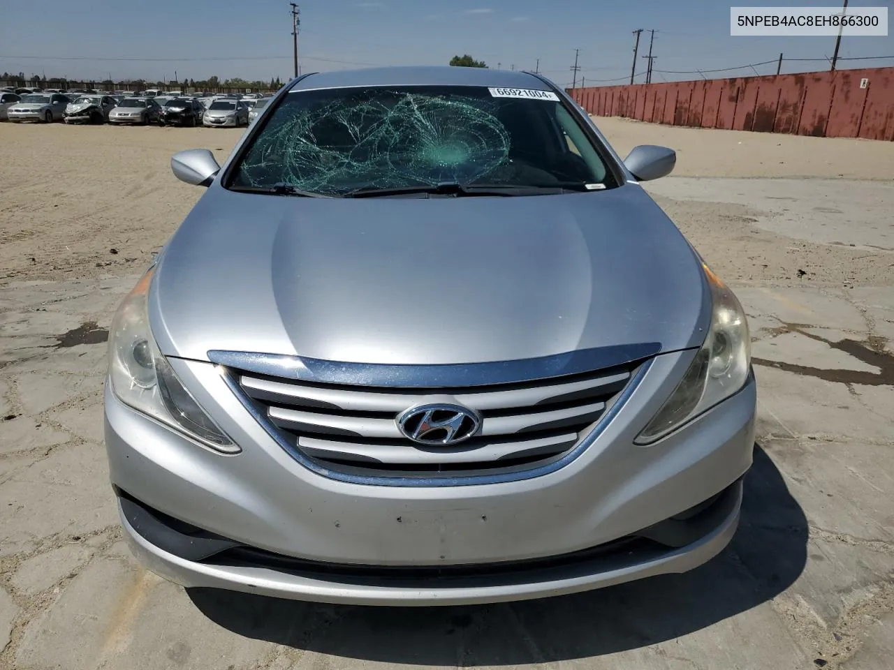 2014 Hyundai Sonata Gls VIN: 5NPEB4AC8EH866300 Lot: 66921004