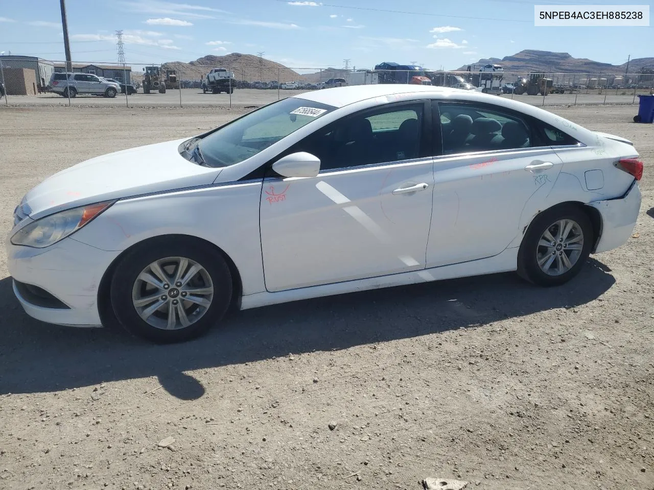 2014 Hyundai Sonata Gls VIN: 5NPEB4AC3EH885238 Lot: 67565544