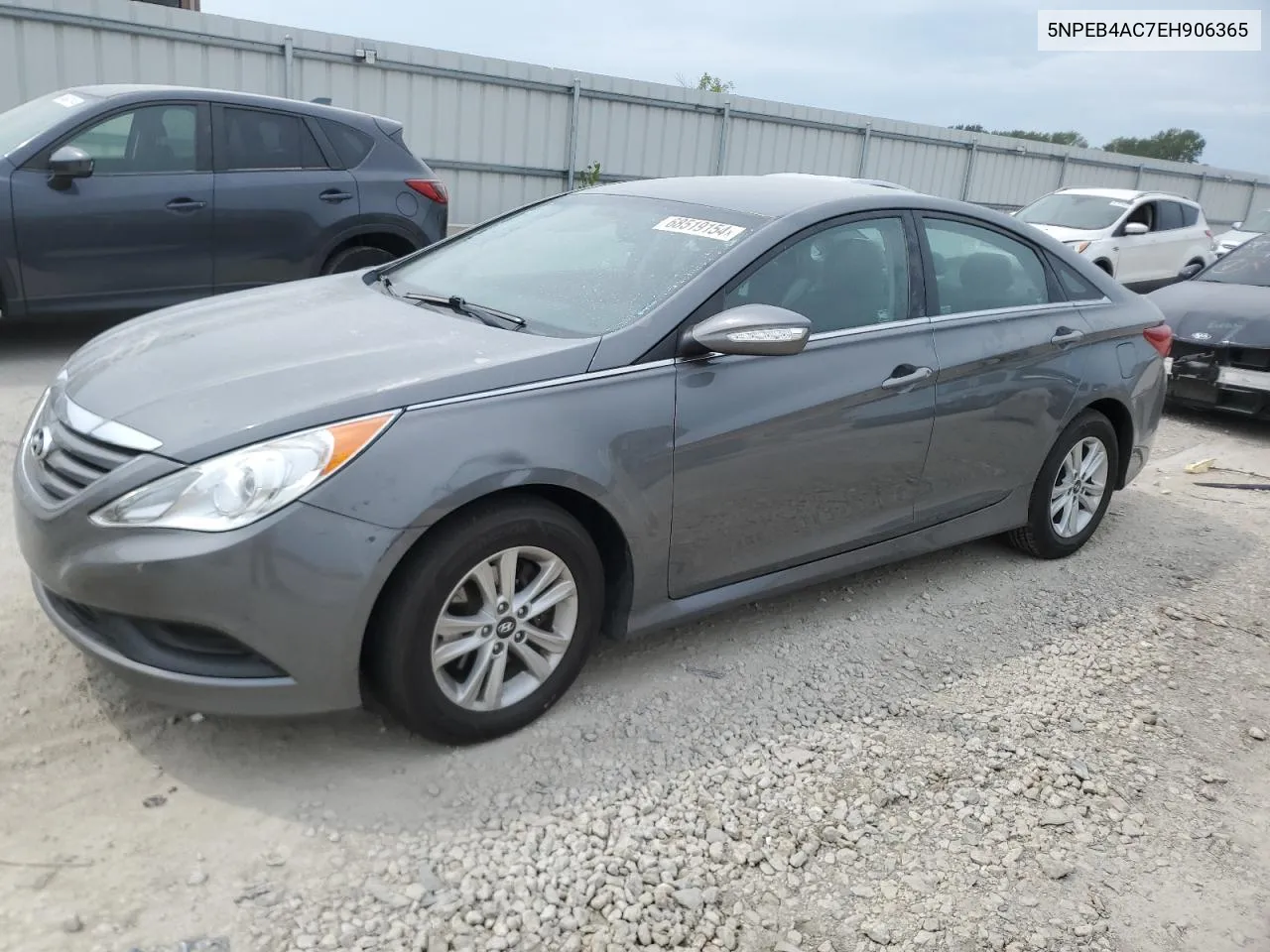 2014 Hyundai Sonata Gls VIN: 5NPEB4AC7EH906365 Lot: 68519154