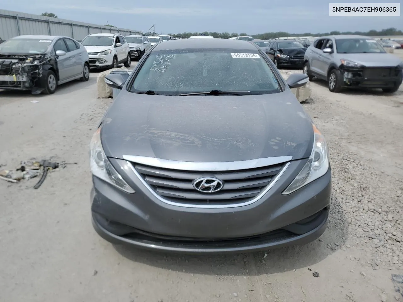 2014 Hyundai Sonata Gls VIN: 5NPEB4AC7EH906365 Lot: 68519154