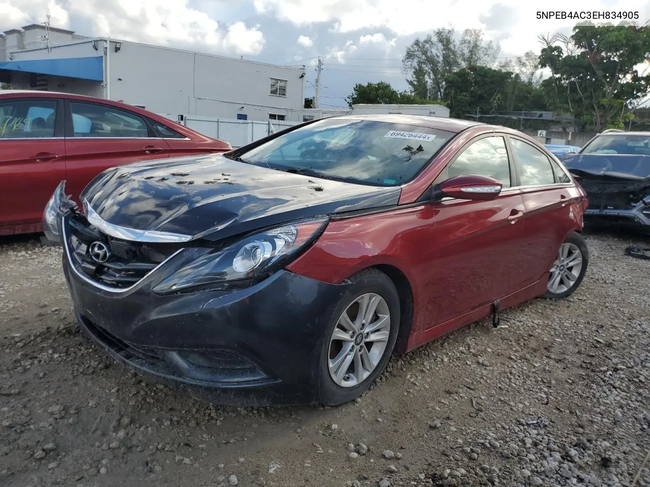 2014 Hyundai Sonata Gls VIN: 5NPEB4AC3EH834905 Lot: 69426444