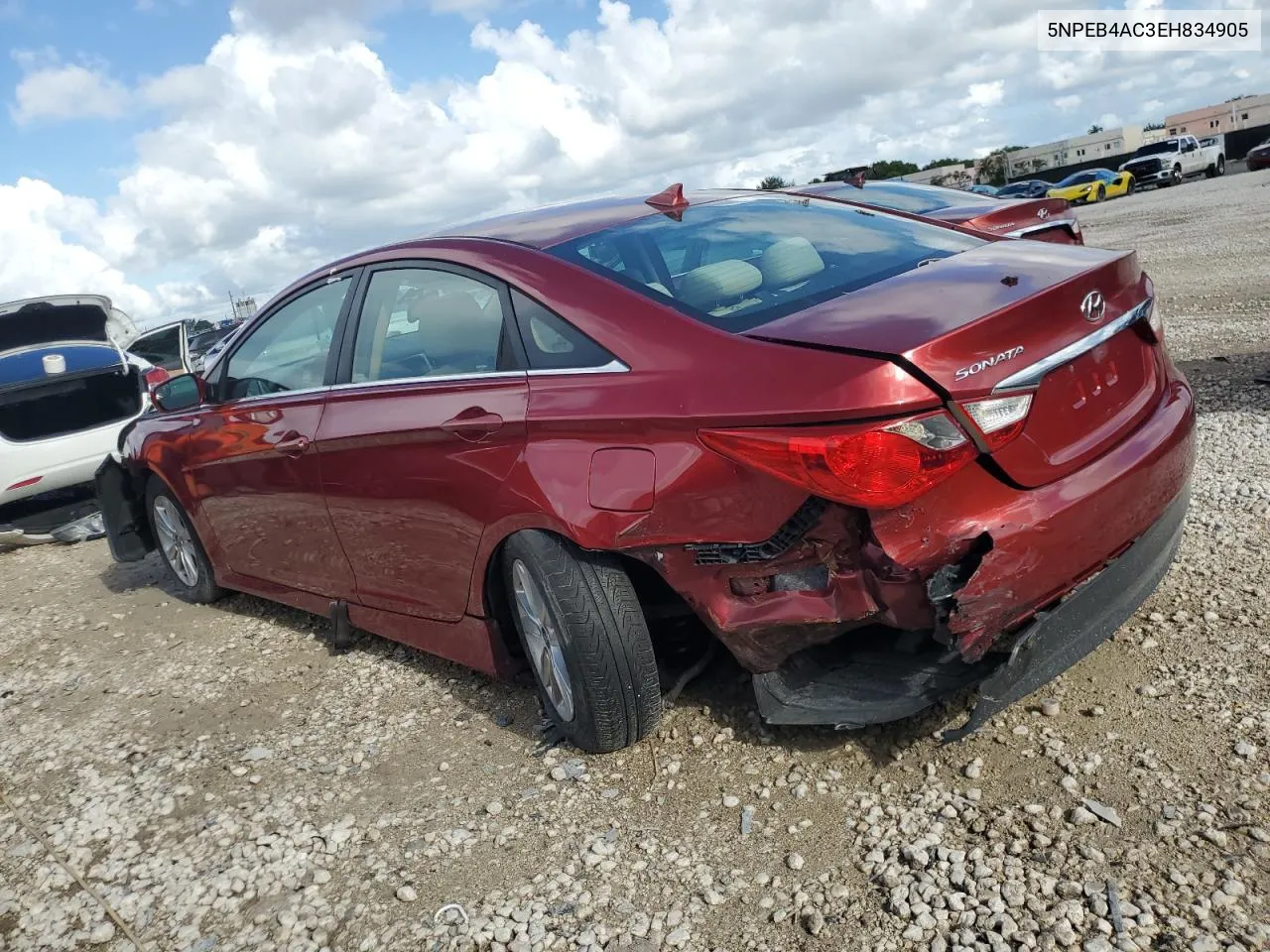 2014 Hyundai Sonata Gls VIN: 5NPEB4AC3EH834905 Lot: 69426444