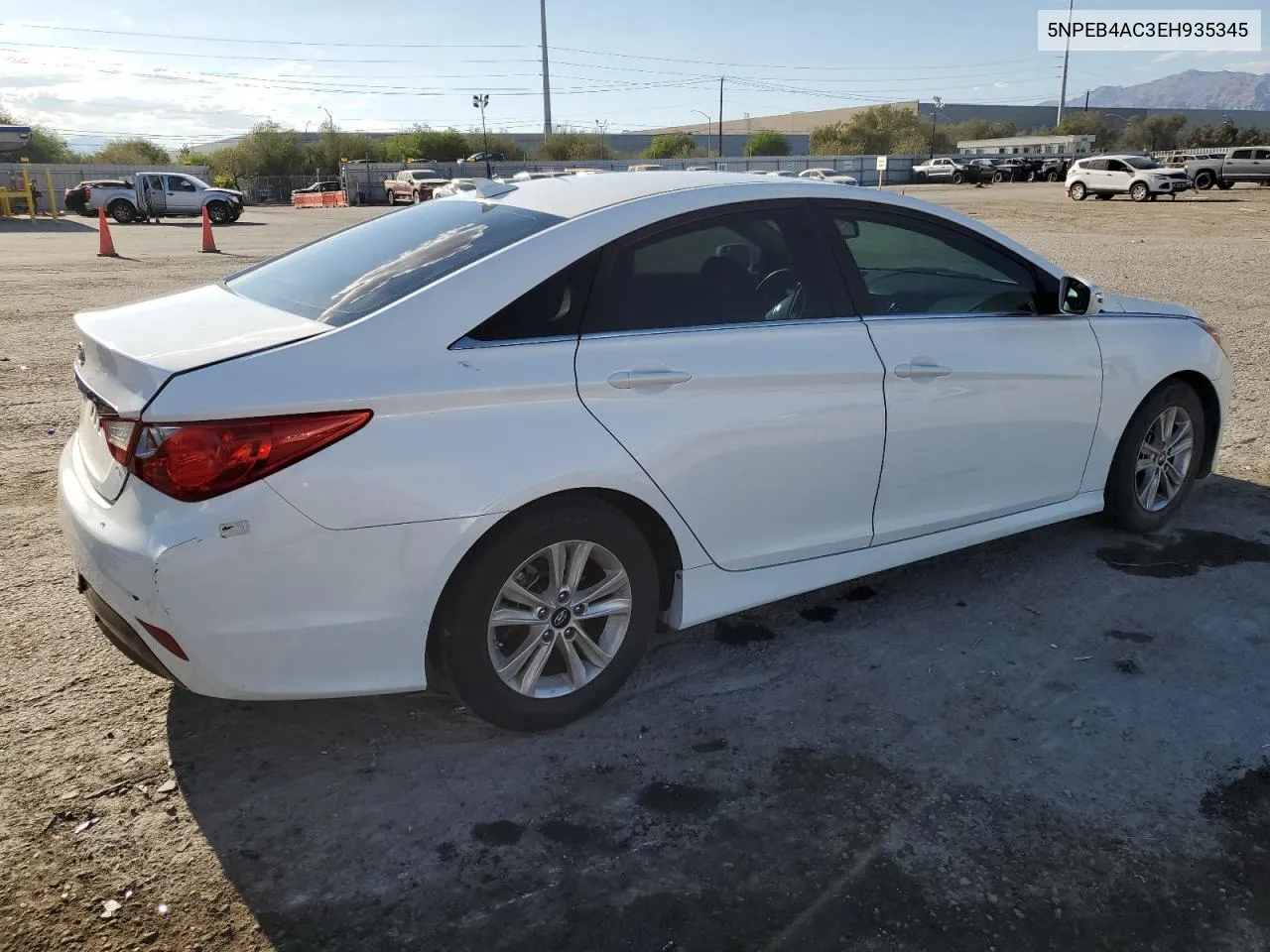 2014 Hyundai Sonata Gls VIN: 5NPEB4AC3EH935345 Lot: 69840554