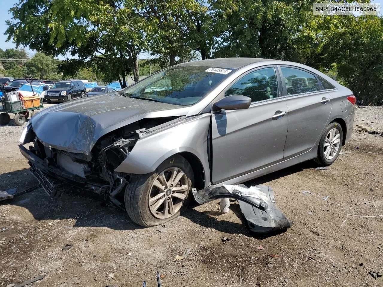 2014 Hyundai Sonata Gls VIN: 5NPEB4AC8EH860965 Lot: 70343824