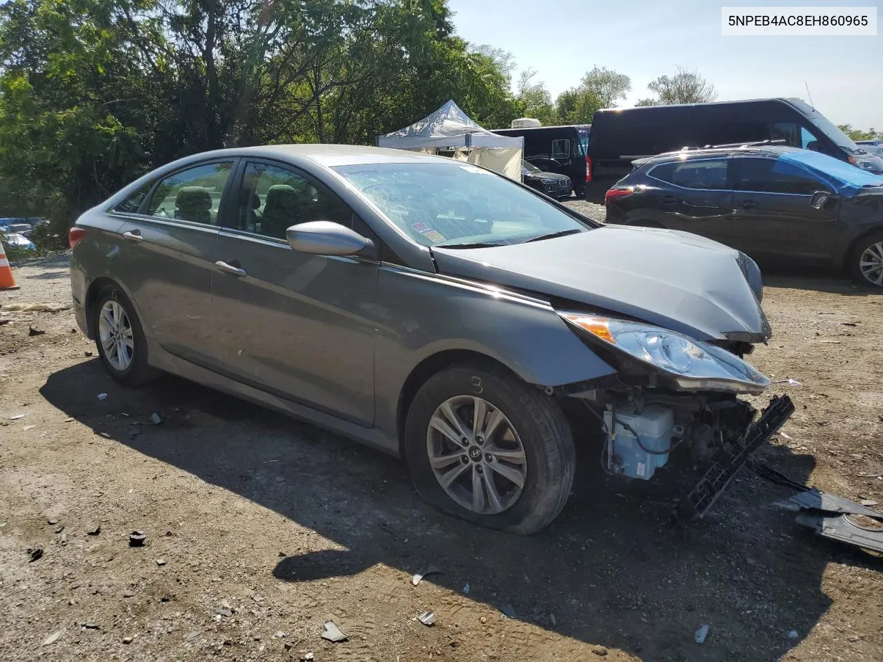 2014 Hyundai Sonata Gls VIN: 5NPEB4AC8EH860965 Lot: 70343824