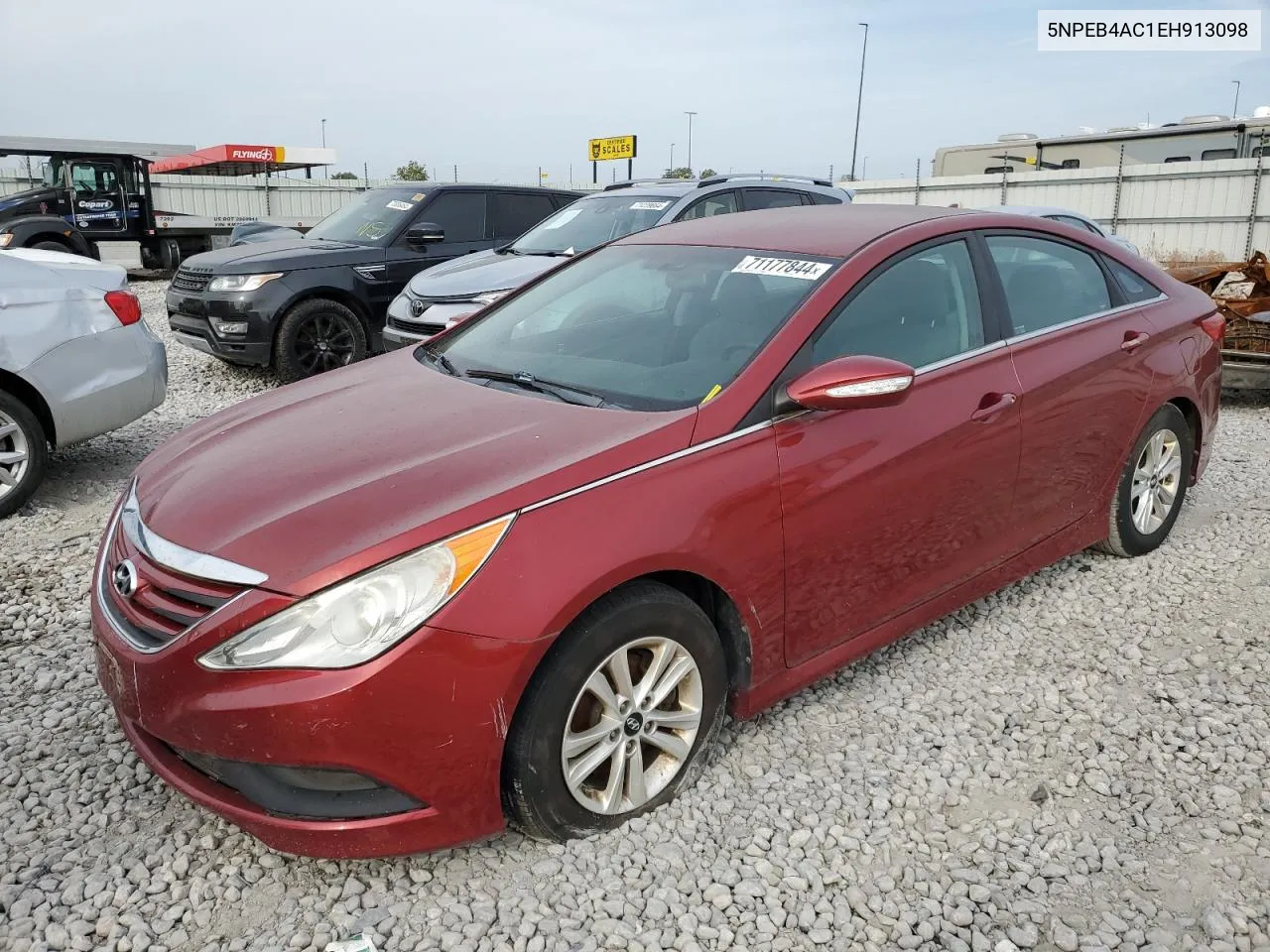 2014 Hyundai Sonata Gls VIN: 5NPEB4AC1EH913098 Lot: 71177844