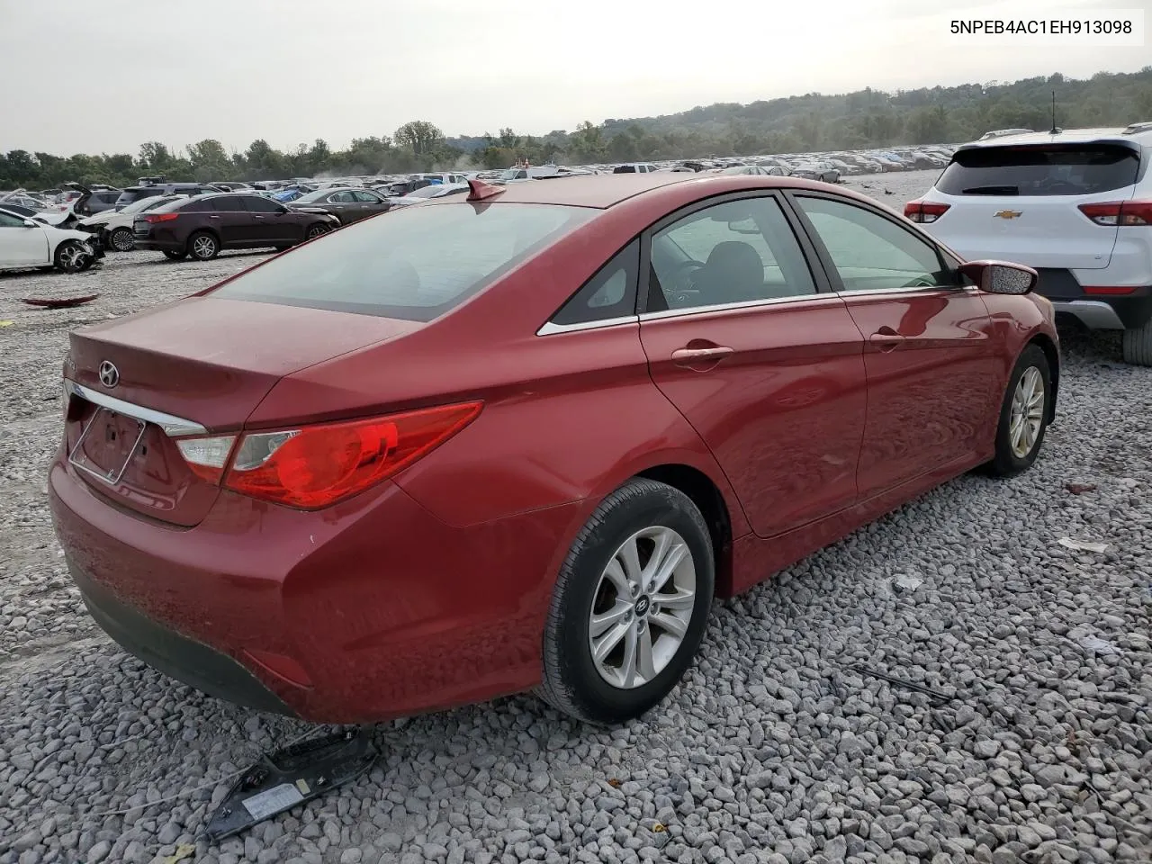 2014 Hyundai Sonata Gls VIN: 5NPEB4AC1EH913098 Lot: 71177844