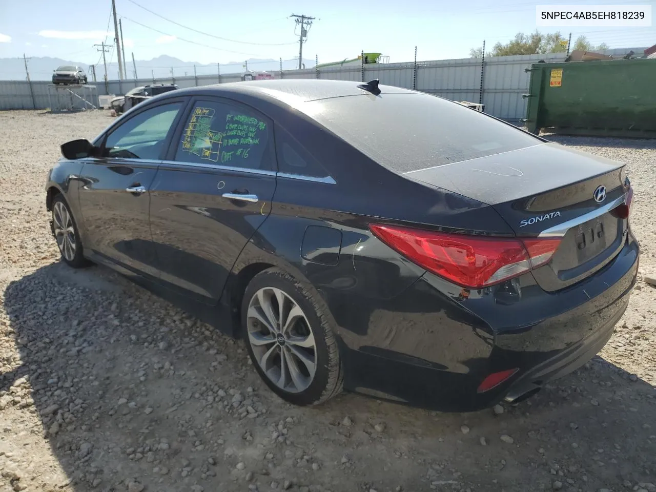 2014 Hyundai Sonata Se VIN: 5NPEC4AB5EH818239 Lot: 72030454