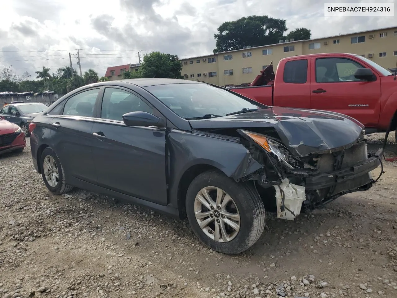 5NPEB4AC7EH924316 2014 Hyundai Sonata Gls