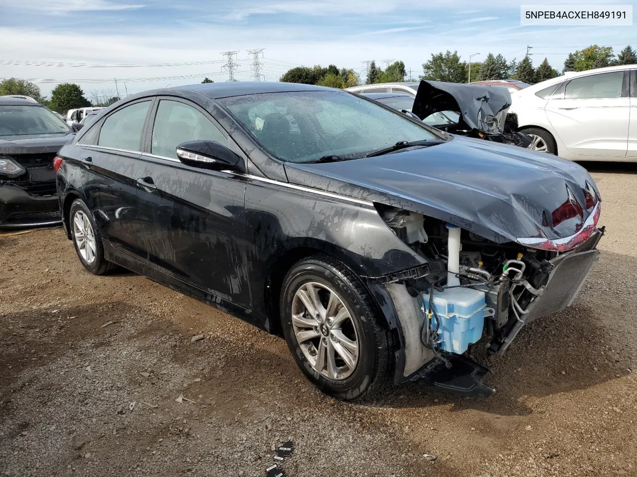 5NPEB4ACXEH849191 2014 Hyundai Sonata Gls