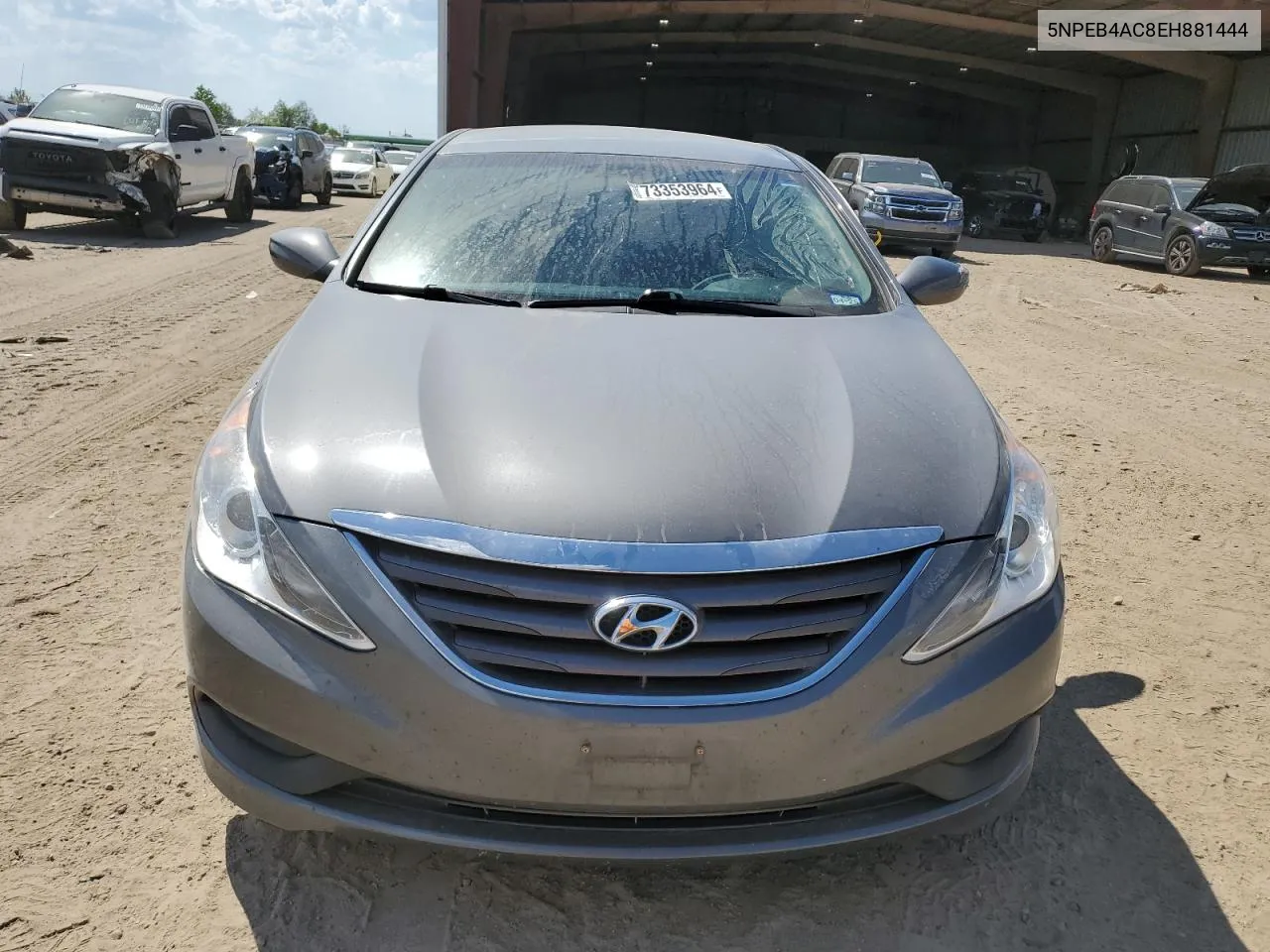 2014 Hyundai Sonata Gls VIN: 5NPEB4AC8EH881444 Lot: 73353964