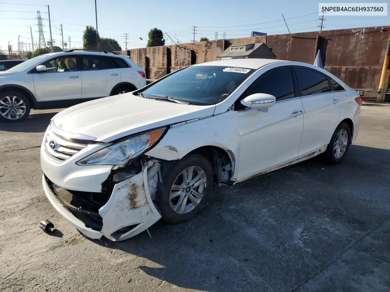 5NPEB4AC6EH937560 2014 Hyundai Sonata Gls