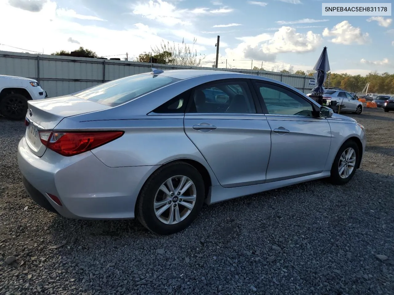 2014 Hyundai Sonata Gls VIN: 5NPEB4AC5EH831178 Lot: 73840114