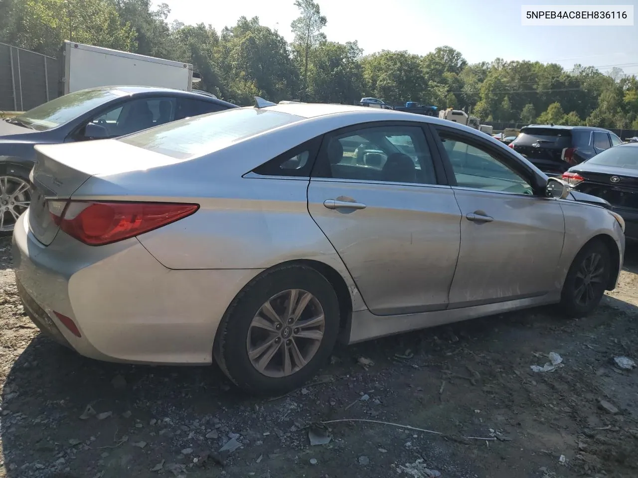 2014 Hyundai Sonata Gls VIN: 5NPEB4AC8EH836116 Lot: 74568084