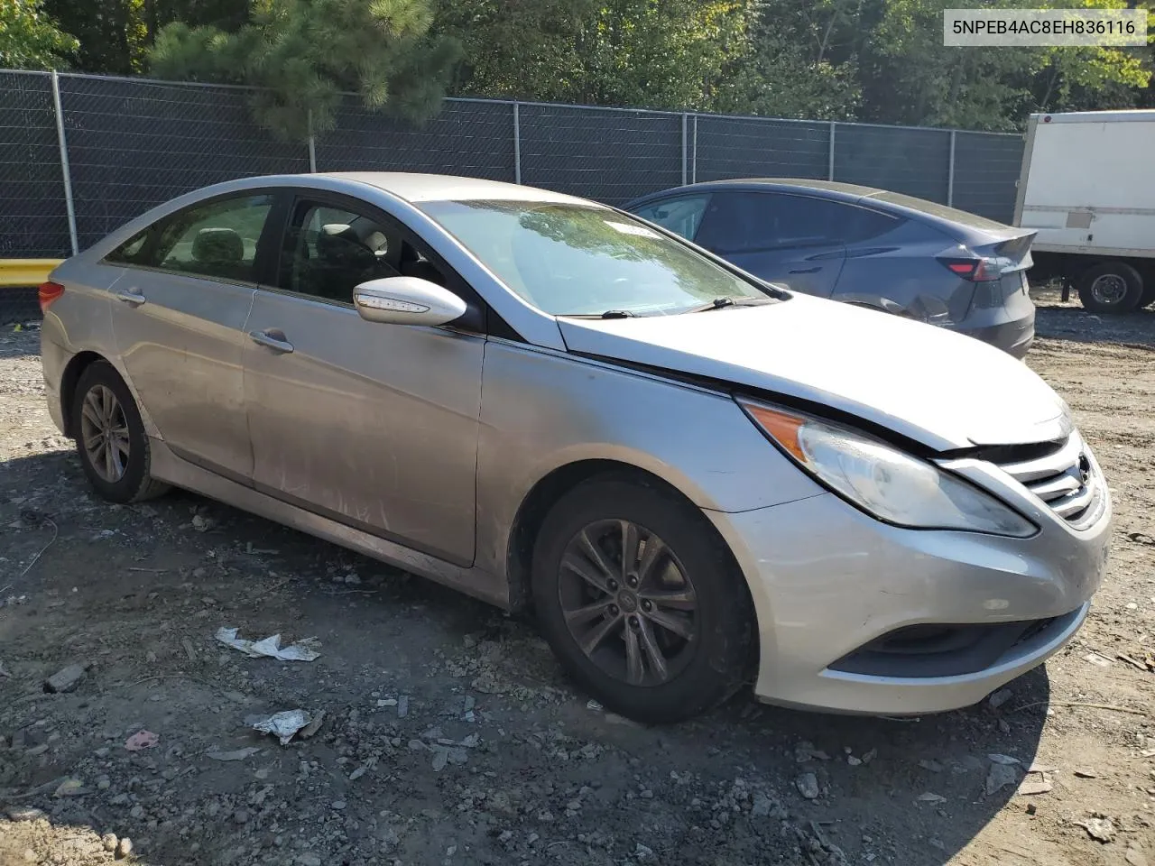 2014 Hyundai Sonata Gls VIN: 5NPEB4AC8EH836116 Lot: 74568084