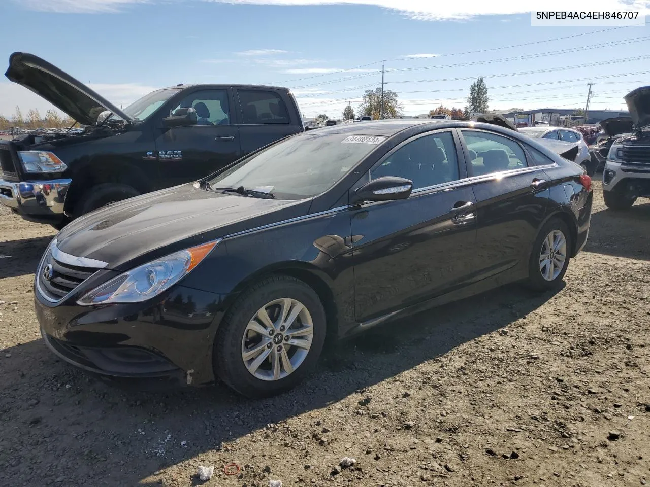 2014 Hyundai Sonata Gls VIN: 5NPEB4AC4EH846707 Lot: 74700134