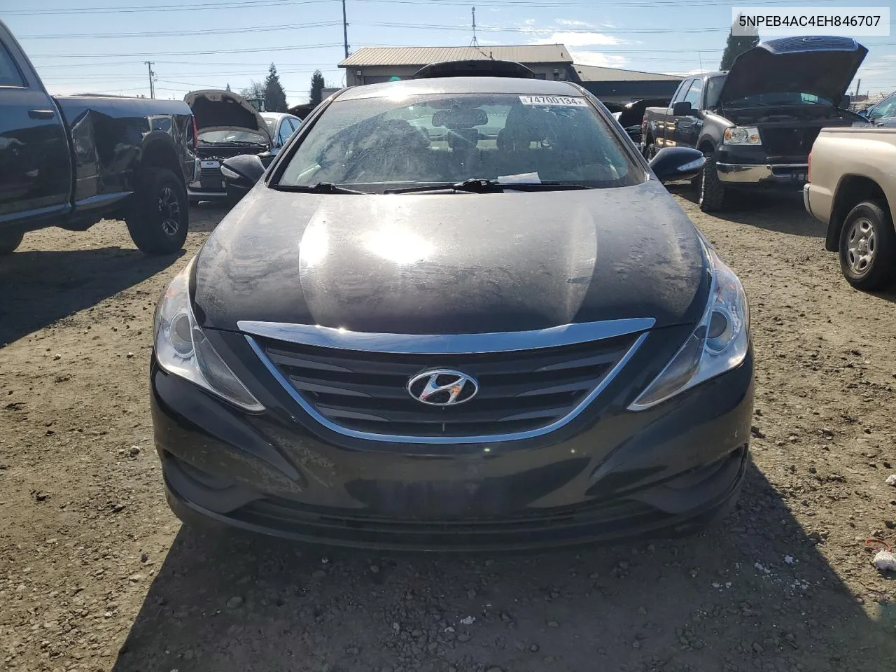 2014 Hyundai Sonata Gls VIN: 5NPEB4AC4EH846707 Lot: 74700134