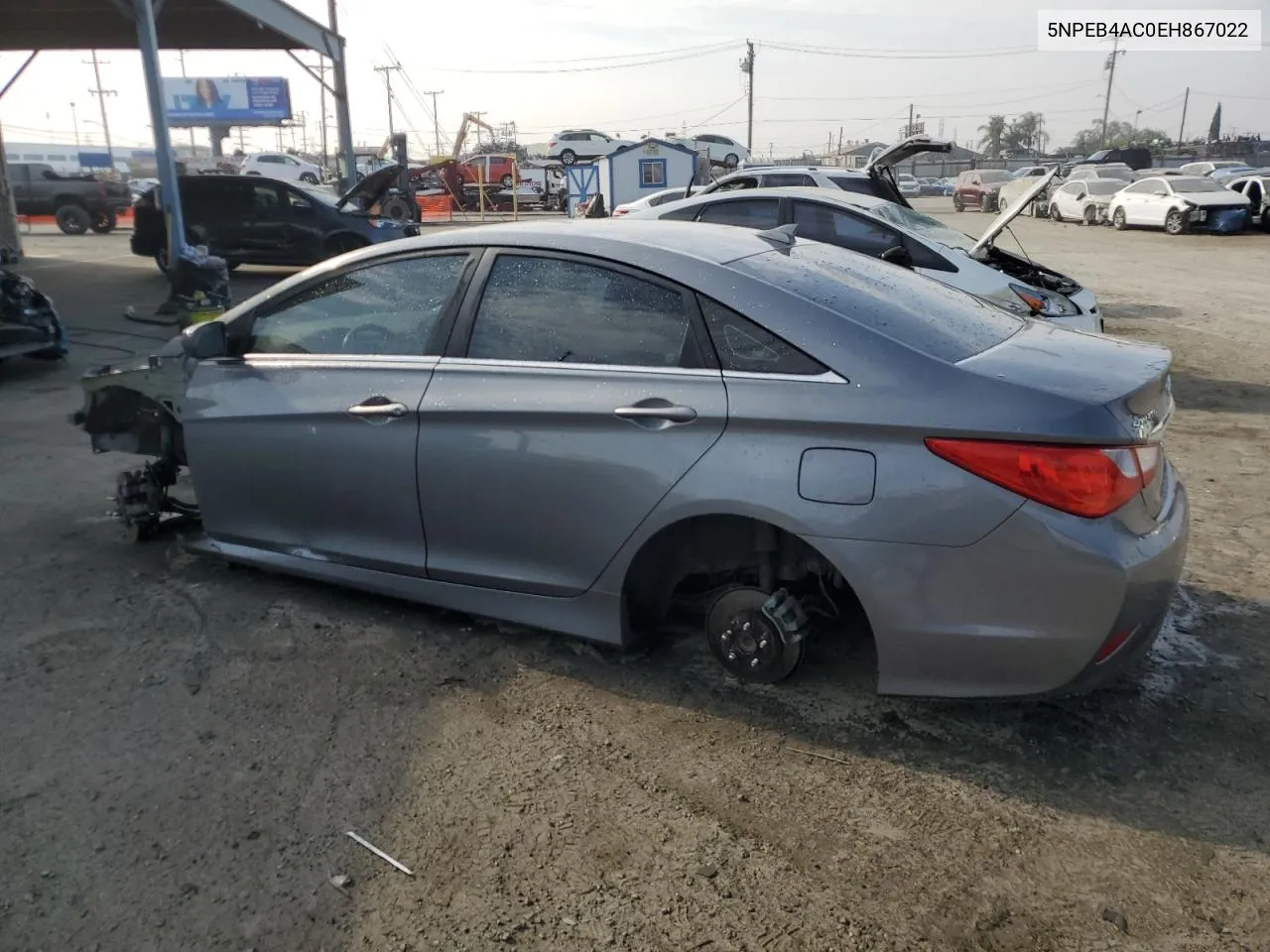 2014 Hyundai Sonata Gls VIN: 5NPEB4AC0EH867022 Lot: 74725874