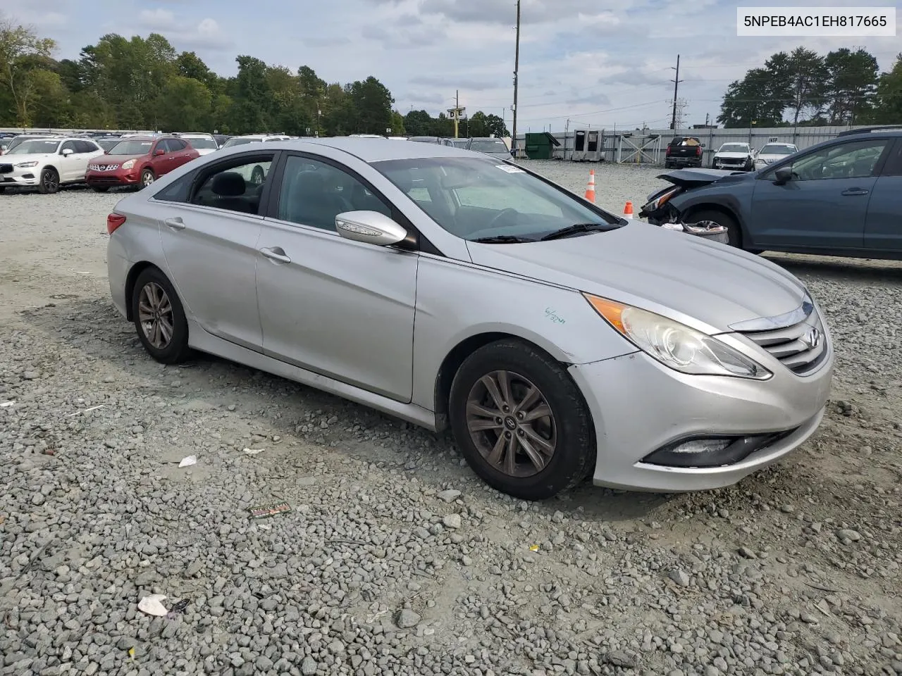 2014 Hyundai Sonata Gls VIN: 5NPEB4AC1EH817665 Lot: 74779964