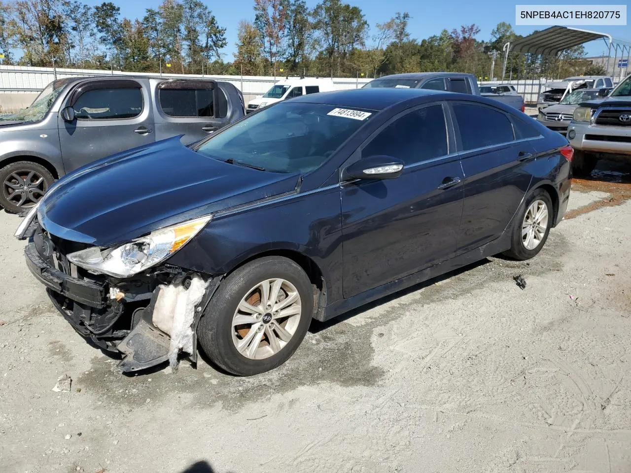 2014 Hyundai Sonata Gls VIN: 5NPEB4AC1EH820775 Lot: 74813994