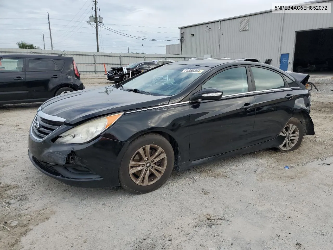 2014 Hyundai Sonata Gls VIN: 5NPEB4AC6EH852072 Lot: 74850394