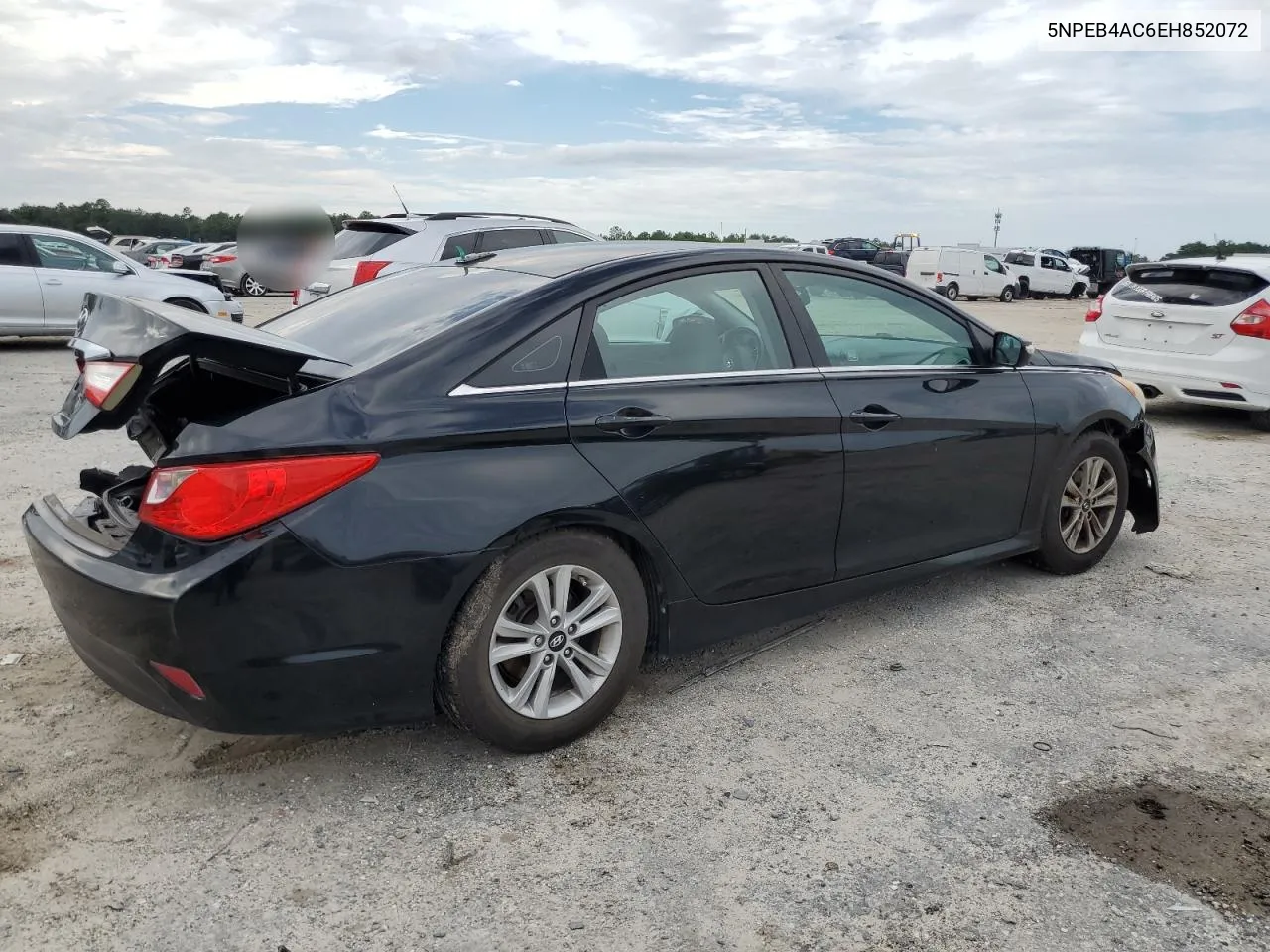 2014 Hyundai Sonata Gls VIN: 5NPEB4AC6EH852072 Lot: 74850394