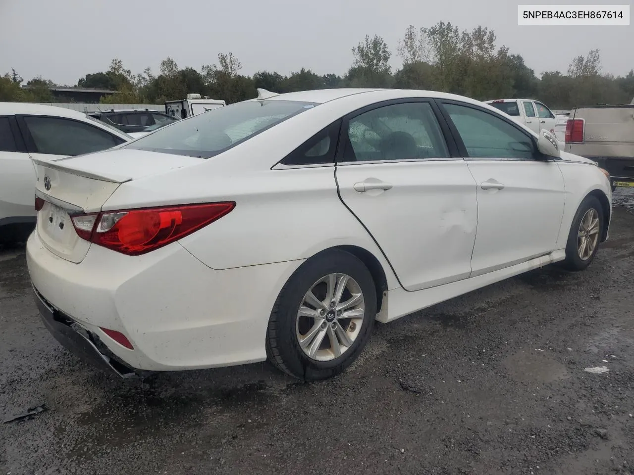 2014 Hyundai Sonata Gls VIN: 5NPEB4AC3EH867614 Lot: 74924194