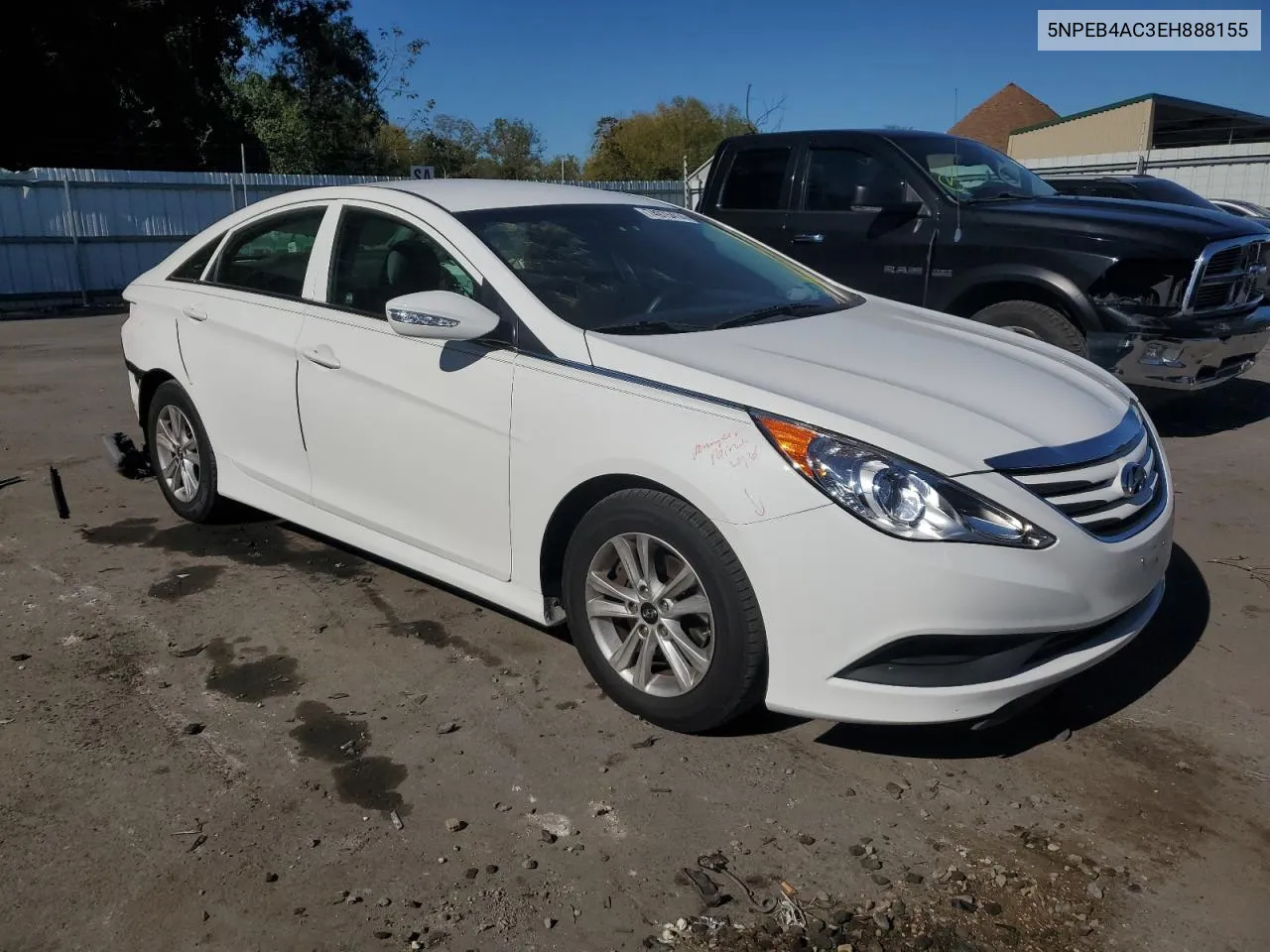 2014 Hyundai Sonata Gls VIN: 5NPEB4AC3EH888155 Lot: 74975414