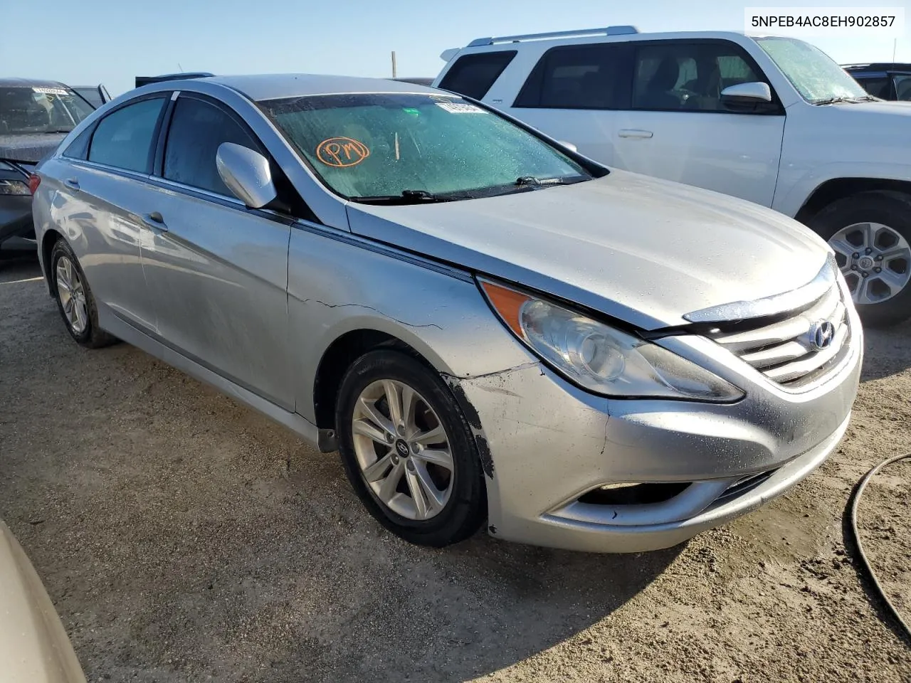 2014 Hyundai Sonata Gls VIN: 5NPEB4AC8EH902857 Lot: 74979454