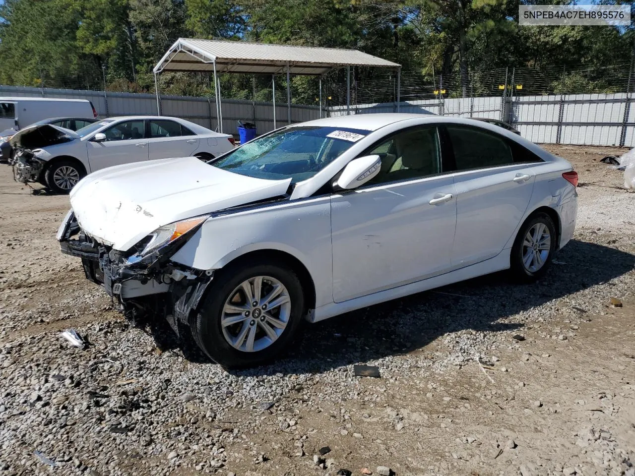 2014 Hyundai Sonata Gls VIN: 5NPEB4AC7EH895576 Lot: 75019674