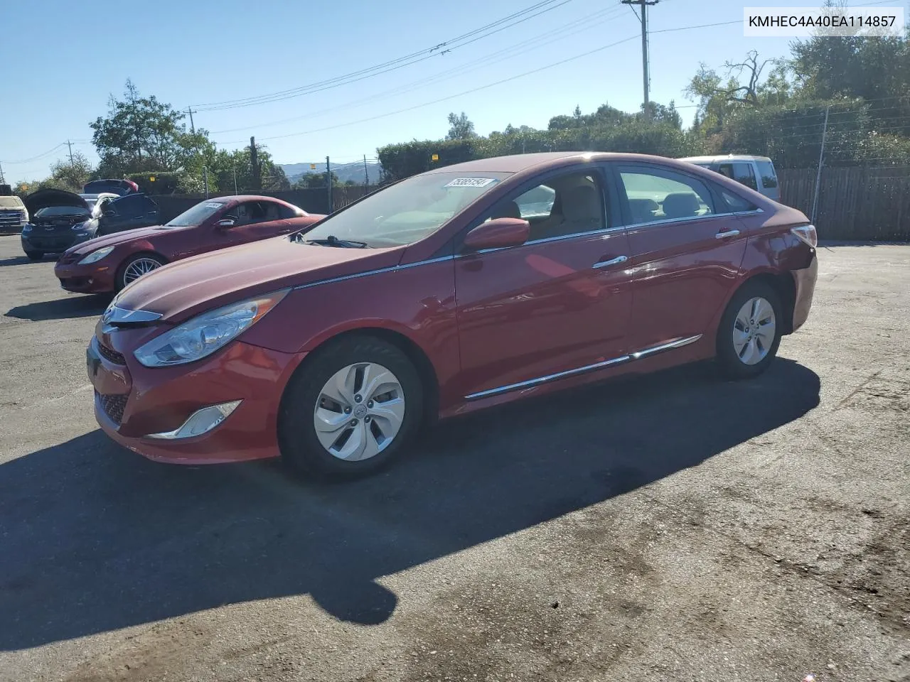 2014 Hyundai Sonata Hybrid VIN: KMHEC4A40EA114857 Lot: 75385154