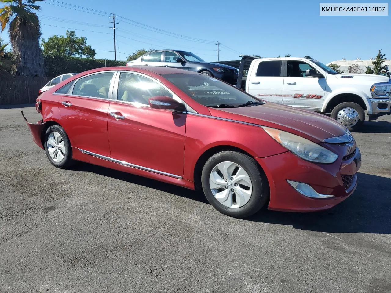 2014 Hyundai Sonata Hybrid VIN: KMHEC4A40EA114857 Lot: 75385154