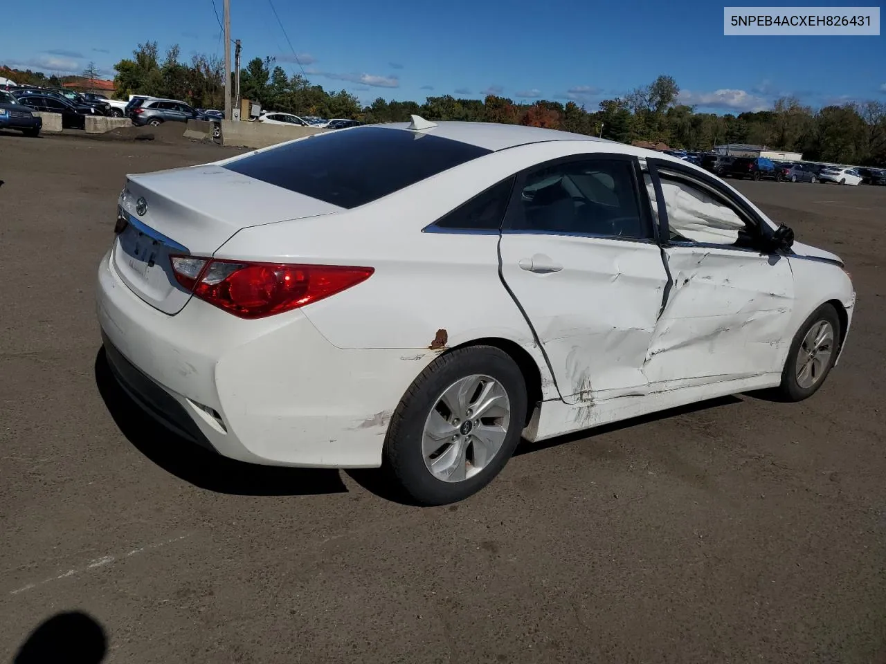 2014 Hyundai Sonata Gls VIN: 5NPEB4ACXEH826431 Lot: 75402414